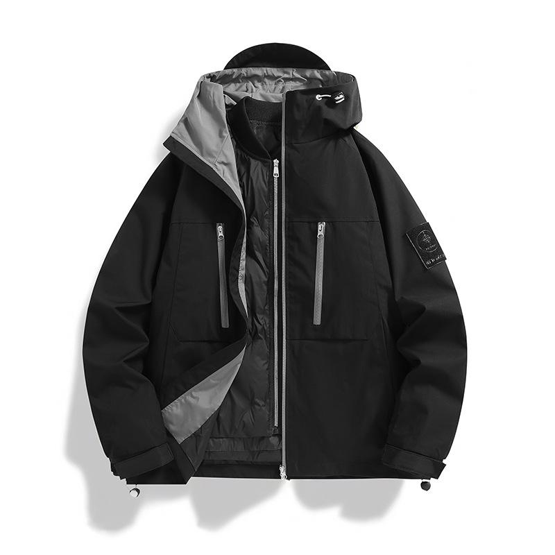 New Autumn Couple Hooded High-end Jacket Jacket Outdoor Leisure Windproof Waterproof