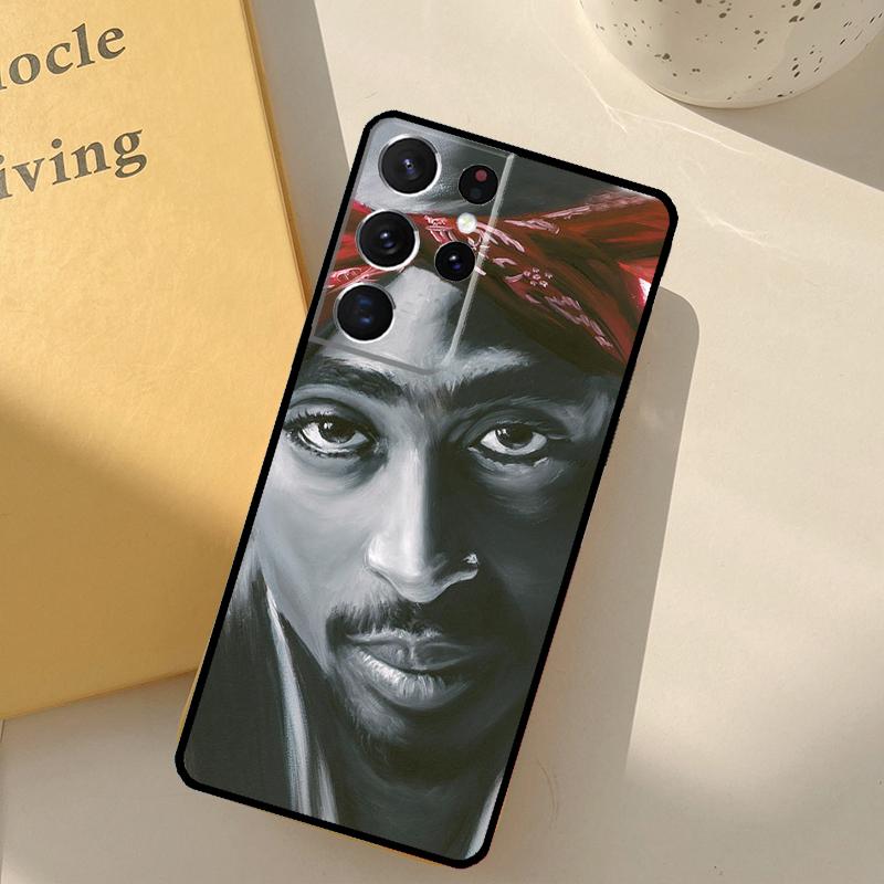 Rapper 2pac Sänger Tupac Handyhülle Für Samsung Galaxy S25 Ultra S20 S21 S22 S23 S24 S9 S10 Plus S25 FE Abdeckung Schale