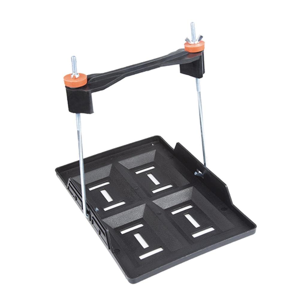 Car Battery Tray Bracket Storage Battery Holder Recessed Slots Design Stable Battery Tray Holder for Rvs Cars
