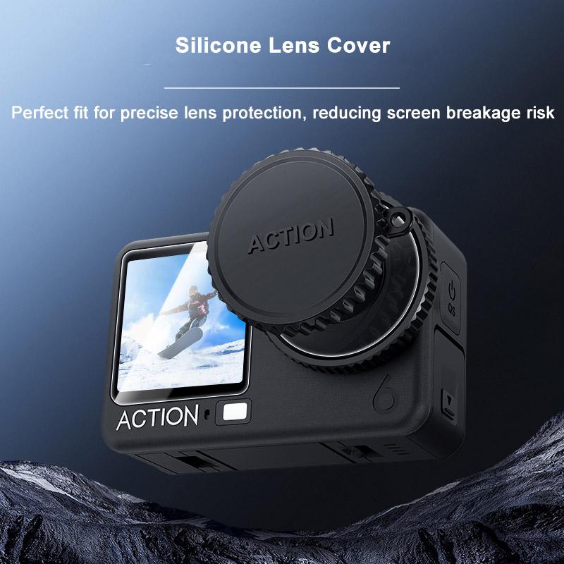 2 Set For DJI Osmo Action6 HD Tempered Glass Screen Protector 99% Light Transmission For DJI Osmo Action6 Camera Easy To Clean