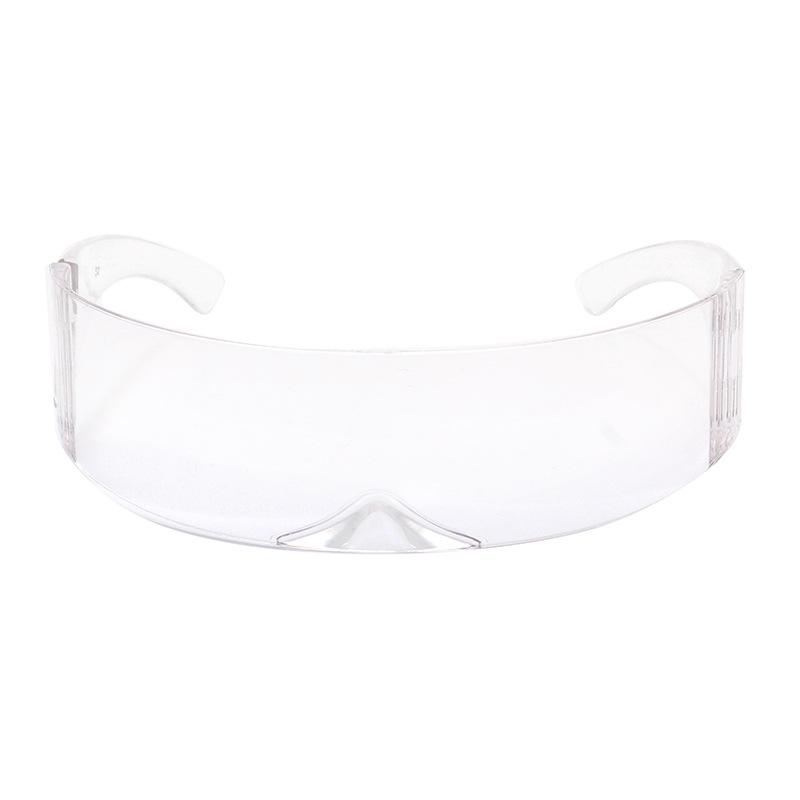 Laser Eyeglasses Mirrored Uv400 Glasses Mirrored Lens Eyewear Personalized Cyclops Visor Sunglasses For Cosplay Concert Party