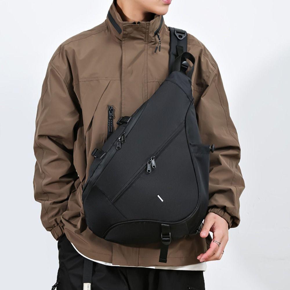 Nylon-Sport-Brusttasche, Fitness-Schultertasche, einfache Umhängetasche für Jungen