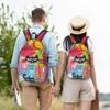 Pete the Cat Groovy  Classical Backpack Lightweight High School Business  Daypack for Men Women Laptop Canvas Bags