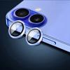 Aluminum Metal Ring Camera Protector For iPhone 17 17Air Rear Lens Tempered Glass Cover For iPhone 16 16Plus Lens Protective Cap