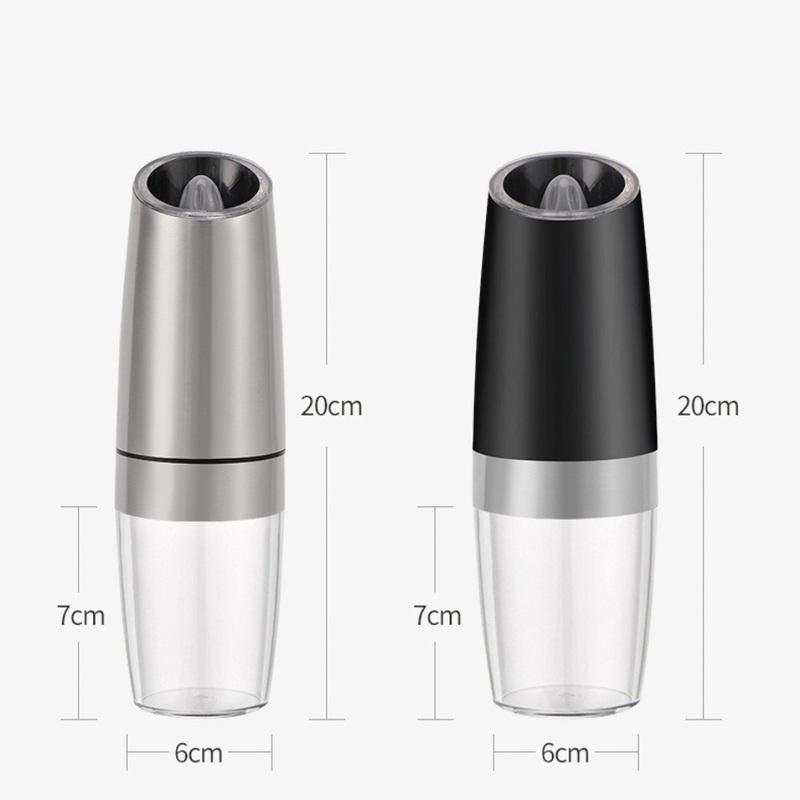 Gravity-Activated Electric Spice Grinder - Smart Sensor for Pepper & Sea Salt, Effortless Home Kitchen Solution