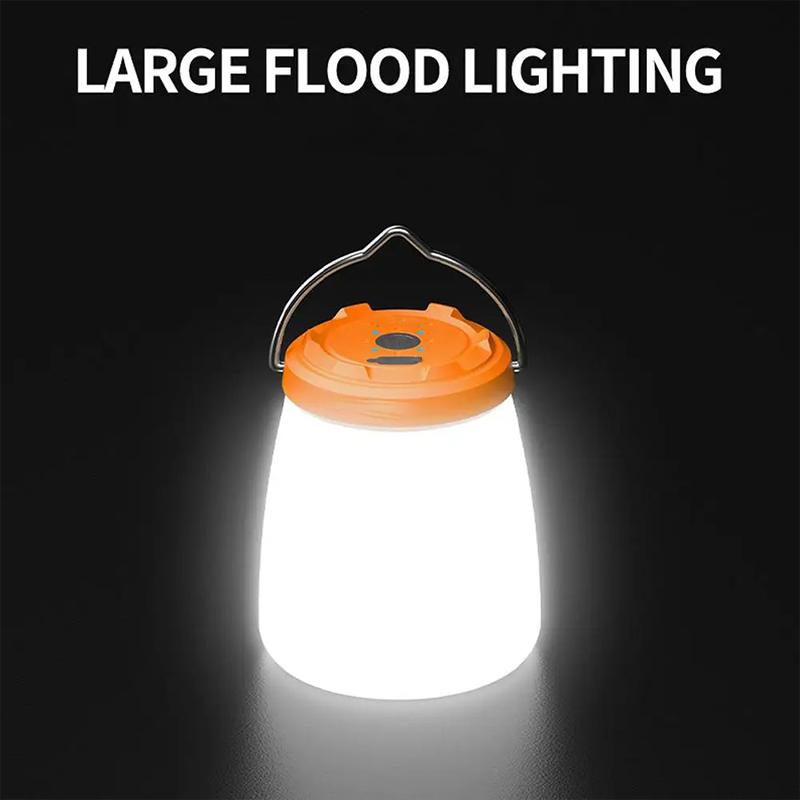 LED Camping Lights Built-in Battery USB Rechargeable Lamp Outdoor Tents Hanging Lantern Waterproof Night Light Emergency Light