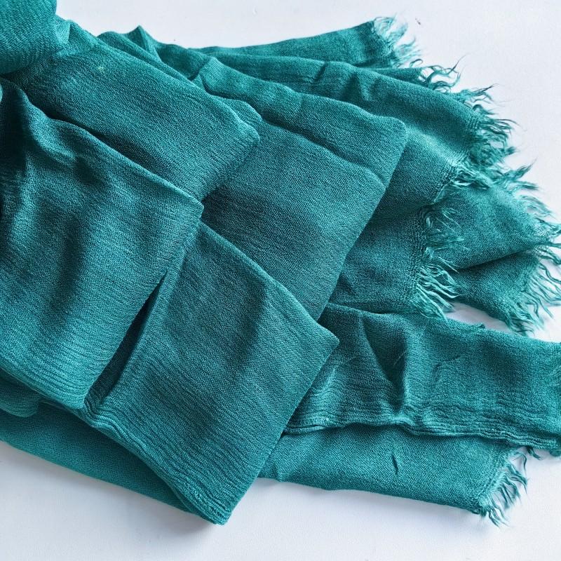 61 Colors Soft Cotton Viscose Scarf Rayon Material Muslim Hijab Mid Eastern Plain Solid Color Headscarf With Tassel