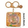 Cute Capybara Fidget Keychain Toys Stress Anxiety Relief Fidget Toys Kawaii Animal Bag Charm Key Chain for Kids Adults
