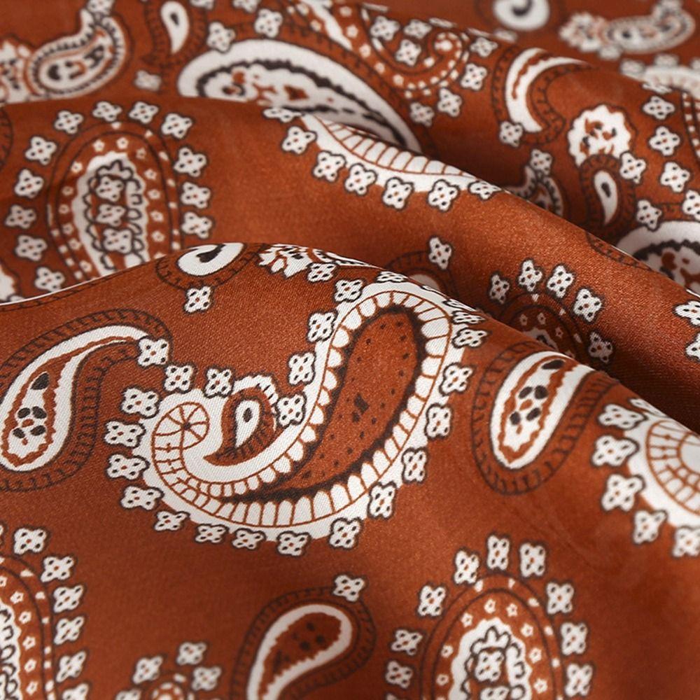 Clothing Accessories Headscarf Printing Korean Style Scarves Female Shawl Silk Scarf Printed Scarf