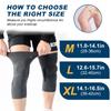 1 Pair Knee Compression Brace with Patella Gel Pad for Workout Running Weightlifting Knee Support