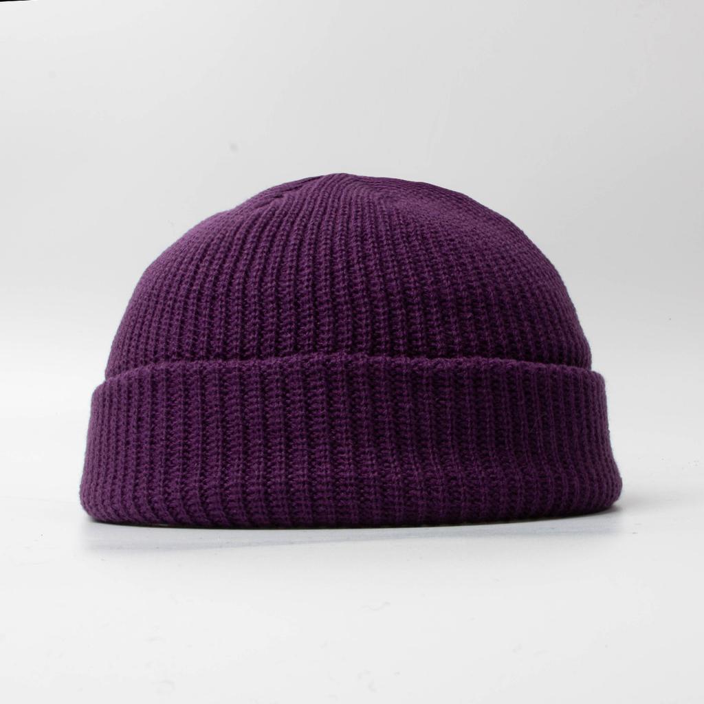 Fisherman Beanie Hats for Men Women Knit Trawler Skull Cap Watch Bonnets Spring Fall Short Stylish Plain Rolled Cuff Skullcaps