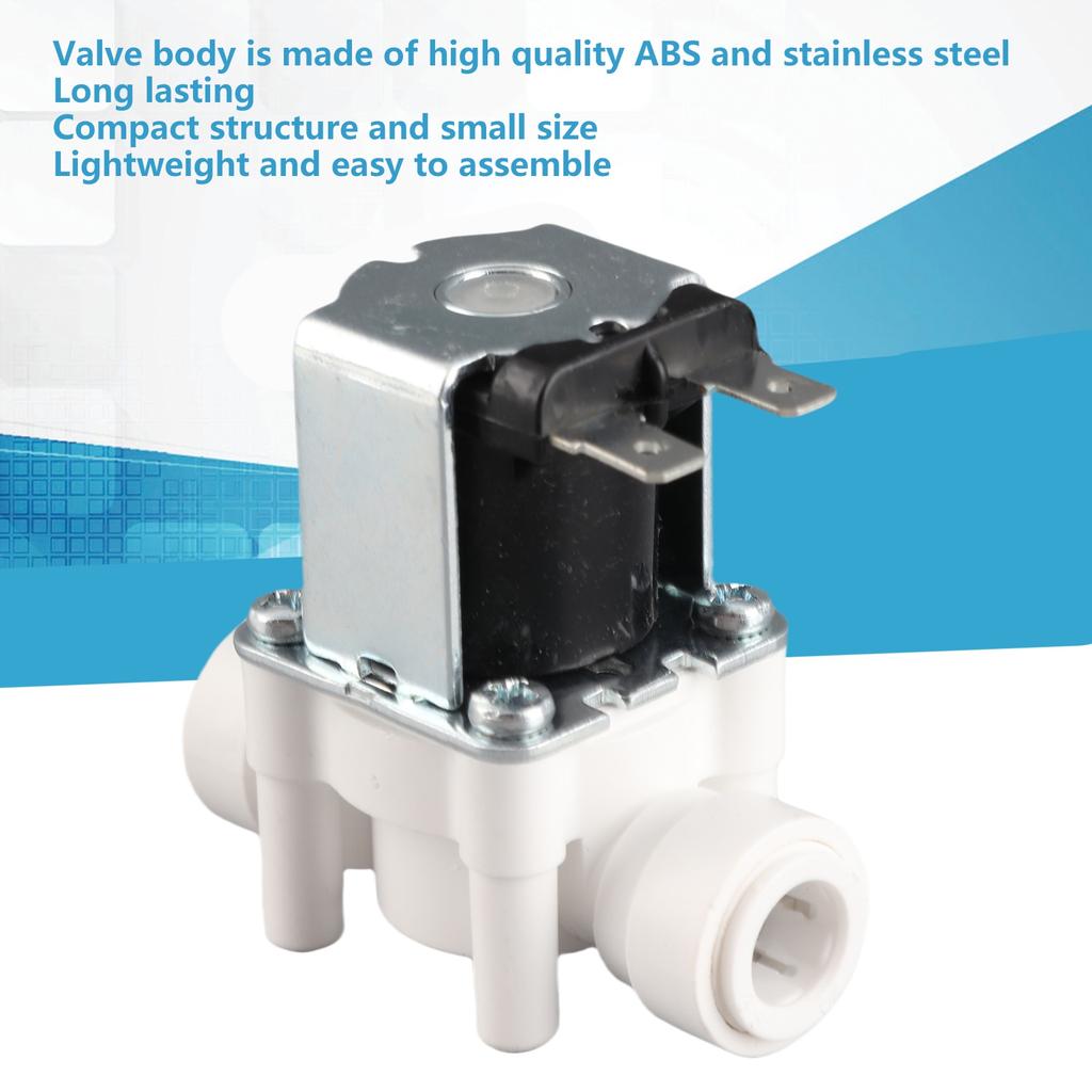 Plastic Electric Solenoid Valve 3Celsius8in Quick Connector Normally Closed Solenoids Valves