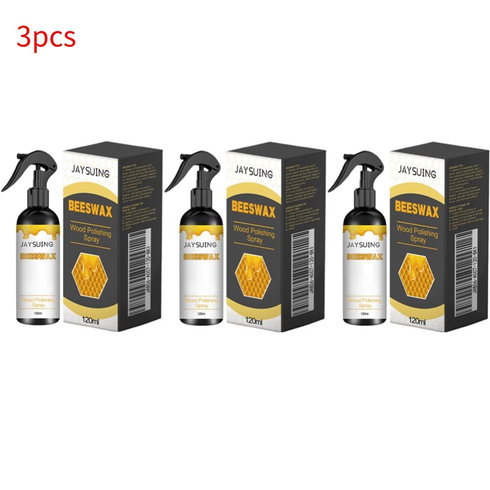 120ml Furniture Solid Wood Care Beeswax Spray Waterproof Multipurpose Wear Resistant for Wooden Furniture Cabinets Floors