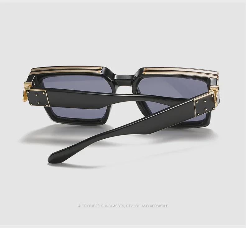 New Cross-Border Large Square Frame Sunglasses for Men & Women - Fashionable Street Style