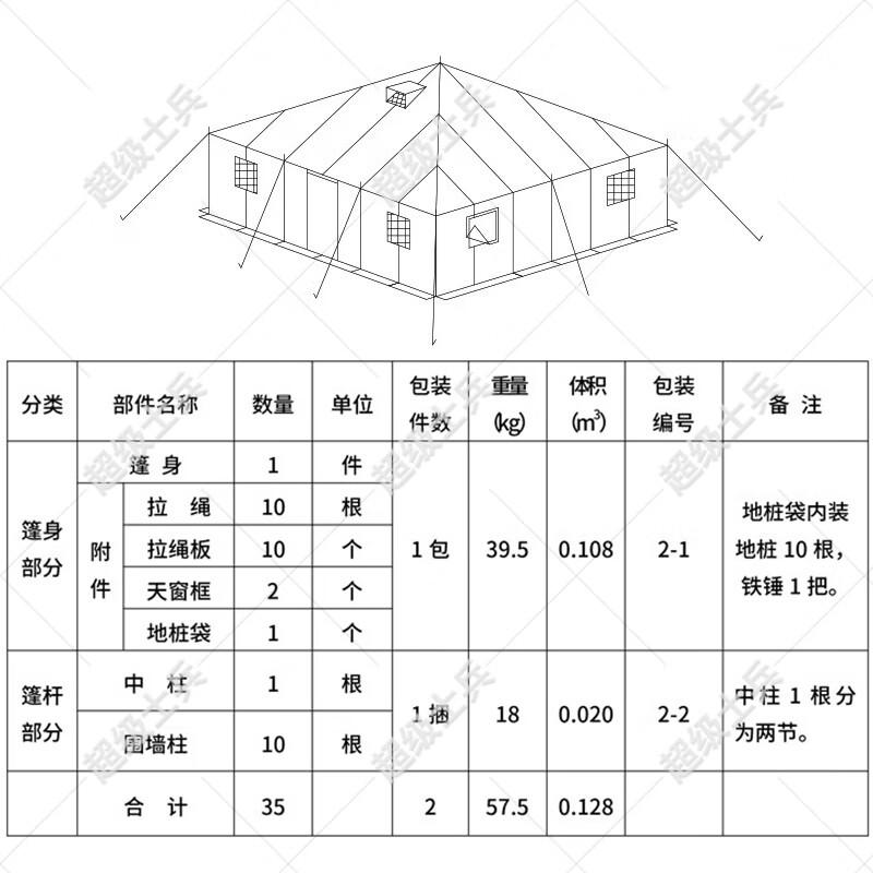 81 Squad Military Outdoor Rainproof Tent