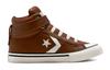 Converse Scarpe da Skateboard per Bambini Pro Blaze Strap Comode High top Kaki Marrone 672121C