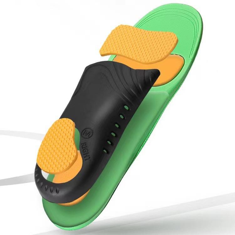 Cross-Border Arch Support Sports Insole: Thickened, Sweat-Absorbent, Breathable, Shock-Absorbing, Flat Foot Correction for Men.