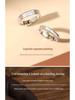 Dopamine Endorphin Sterling Silver Matching Couple Rings - Women's and Men's Gift for Girlfriend, Christmas Edition