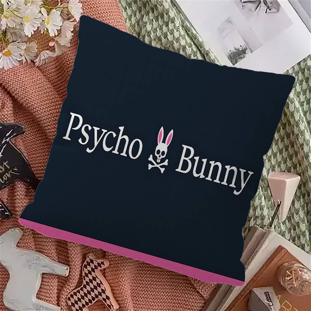 

Luxury Fashion P-Psycho Bunny Pillowcase toon Gift Cushion Cover Bedroom Home Sofa Chair Seat Decor pillow case 12x12Inch