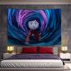 Funny Cool C-Coraline Film Cartoon Tapestry Background Hanging Cloth Bedroom Tapestry Room Decor Aesthetic Tapestry Wall Hanging