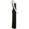 Dames Cami Kant Bodycon Maxi Jurk Spaghettibandjes Mouwloos Split Lange Jurk Sexy Laag Uitgesneden Avondjurk voor Cocktailparty Nachtclubs