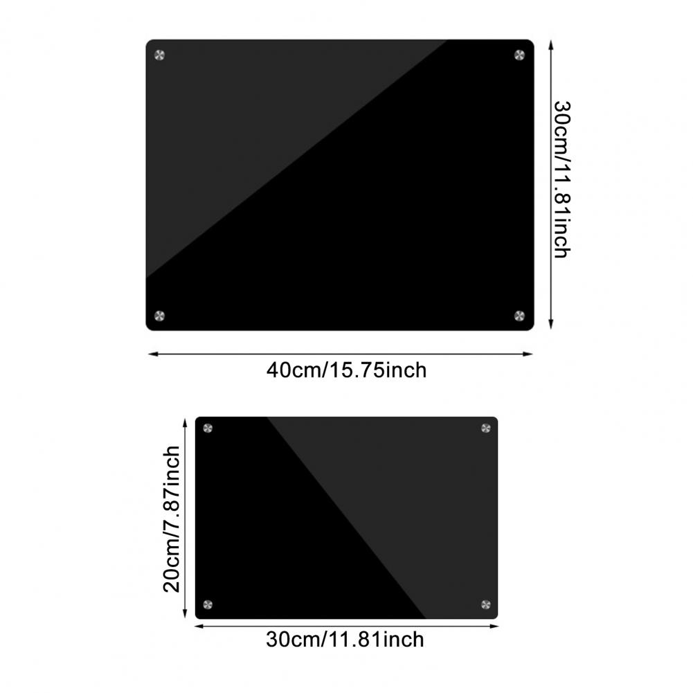 Magnetische Acryl-Memotafel Abwischbare Kühlschrank-Notiztafel mit starken Magneten Kratzfester Planungskalender für die Küche