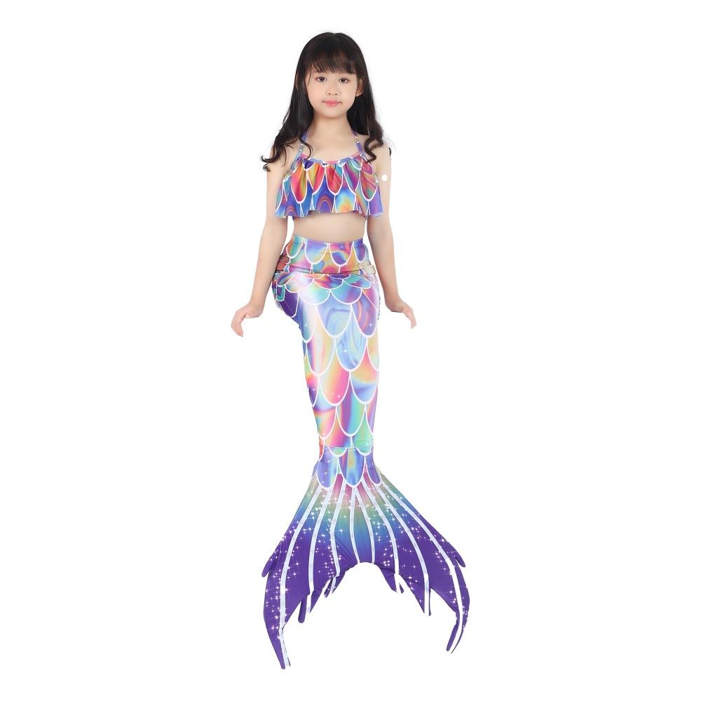 New Summer Children's Mermaid Swimsuit Mermaid Tube Top Fish Tail Girls Princess Dress Clothing Hot Spring Swimsuit
