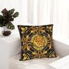 Golden Lion Luxury Design European Baroque Pillowcase Soft Cushion Cover Decorative Pillow Case Cover Home 40*40Cm