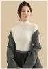 Soft Velvet Half High Collar Interior Autumn and Winter Women's Bottom Shirt Solid Color Slim Fit Can Be Wearing Outward Top Women's Warm Clothes