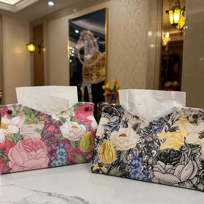 LIEI Floral Acrylic Tissue Box