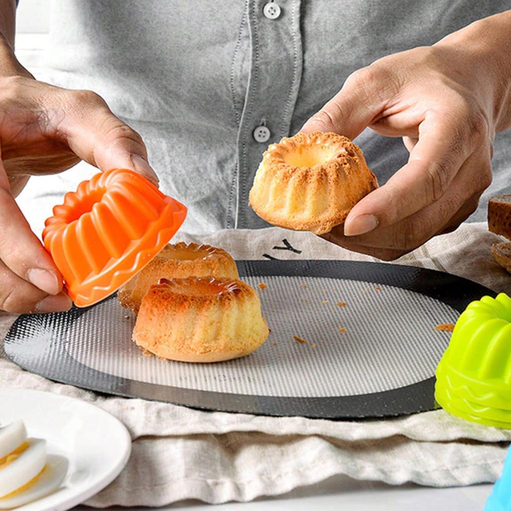 1/3/5 pezzi - Stampi riutilizzabili in silicone per muffin - Pirottini da forno per muffin e cupcake perfetti - Accessori da cucina essenziali