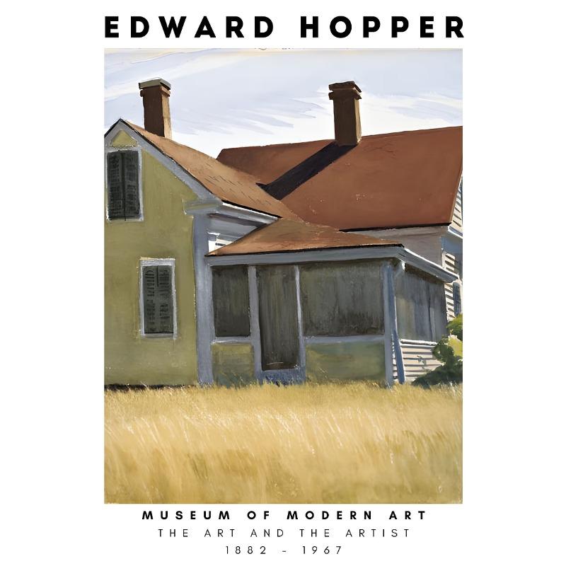 Edward Hopper Museum Exhibition Abstract Posters and Prints Canvas Painting Wall Art Picture for Living Room Home Decor Cuadros