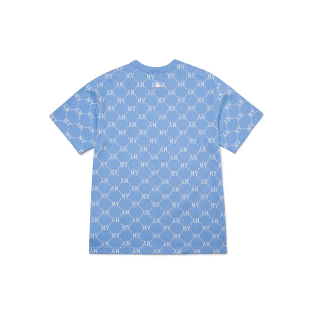 New MLB Base Logo SS22 T Shirt Unisex Blue 3ATSM3023-50BLS