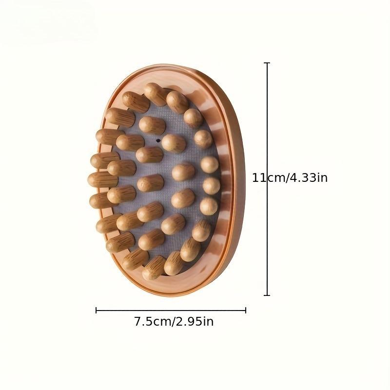 

1/2pcs Home Massage Tool for Head Abdomen & Legs, Portable Gua Sha Brush, Soft Manual Massager for Muscle Relaxation