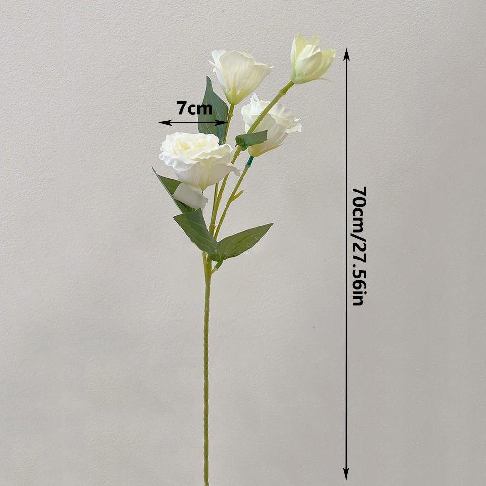Large Size Artificial Lisianthus Flowers Silk Material Artificial Flowers Artificial Eustoma Grandiflorum Roses