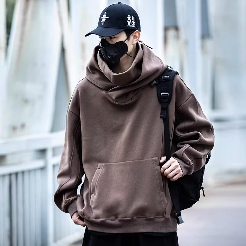 AOGZ Guochao Unisex Fleece-Lined High-Neck Hooded Sweatshirt