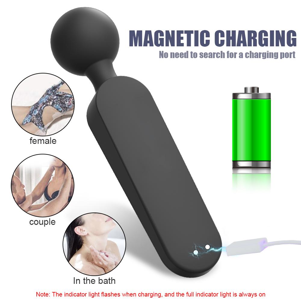 Wireless Dildo Av Vibrators Magic Wand For Women Clitoris Stimulator 72 Frequency Strong Motor Massager Goods Sex Toys For Adult