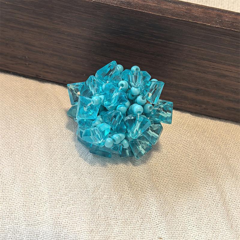 Dopamine  Beaded Jelly Shoes Sandals Accessory Diy Decorative Shoe Flower Slippers Shoe Buckle Accessories