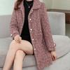 Mom Winter Mink Velvet Coat Mid-length Middle-aged and Elderly Women's Thickened Imitation Gold Velvet Coat