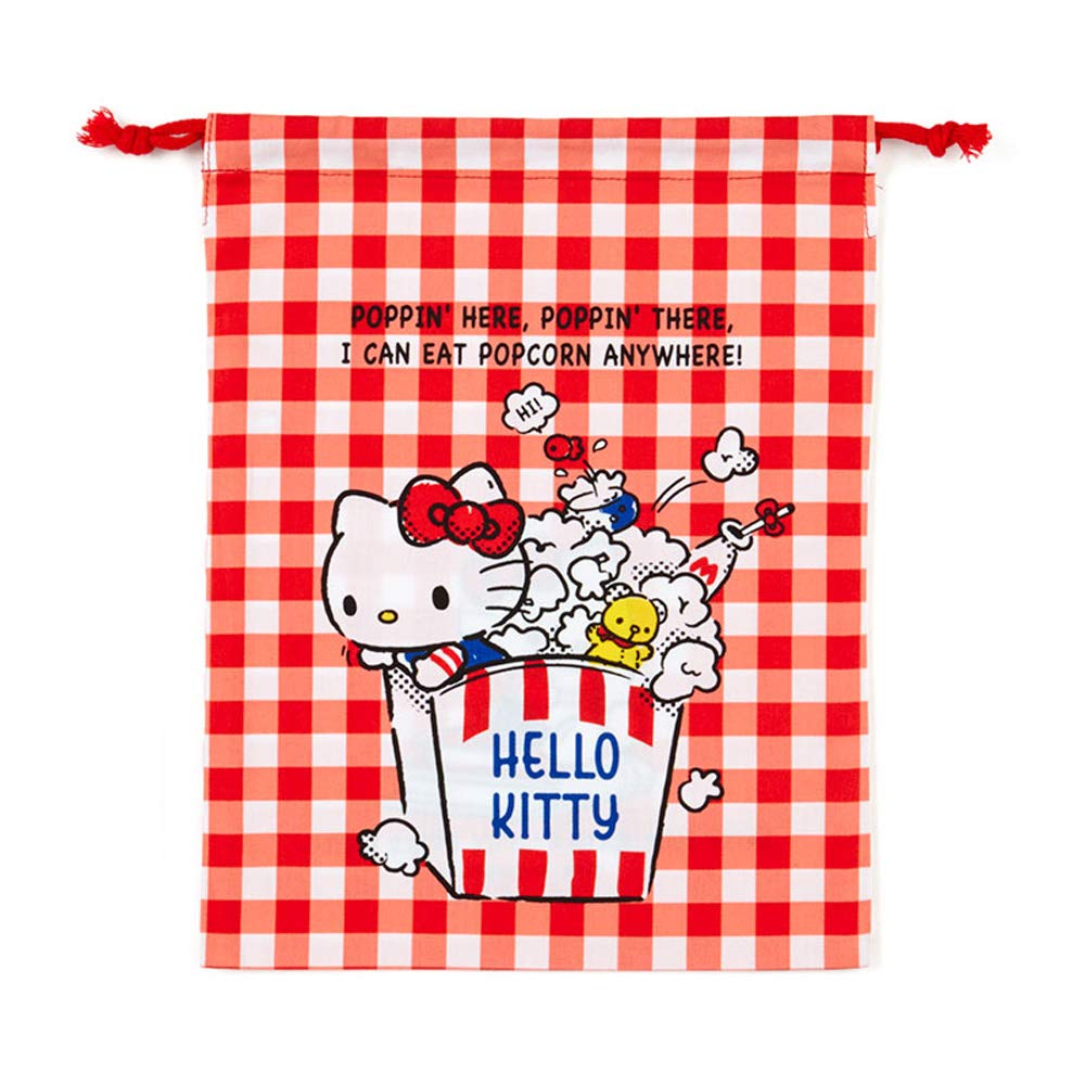 Hello Kitty Drawstring Bag M 733997 Red Multicolor (Talk)