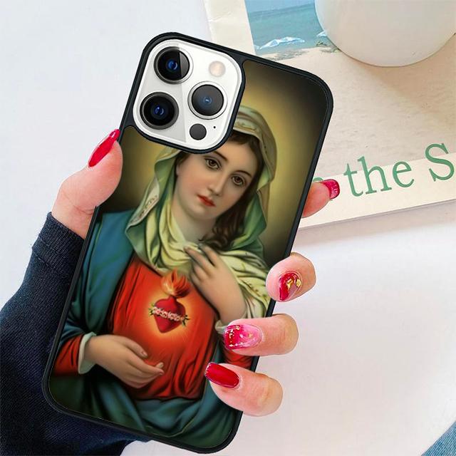 Virgen de Guadalupe Muschel für iPhone 17 Air 15 16 14 13 12 Pro Max 11 Pro Max Plus Handyhülle Cover