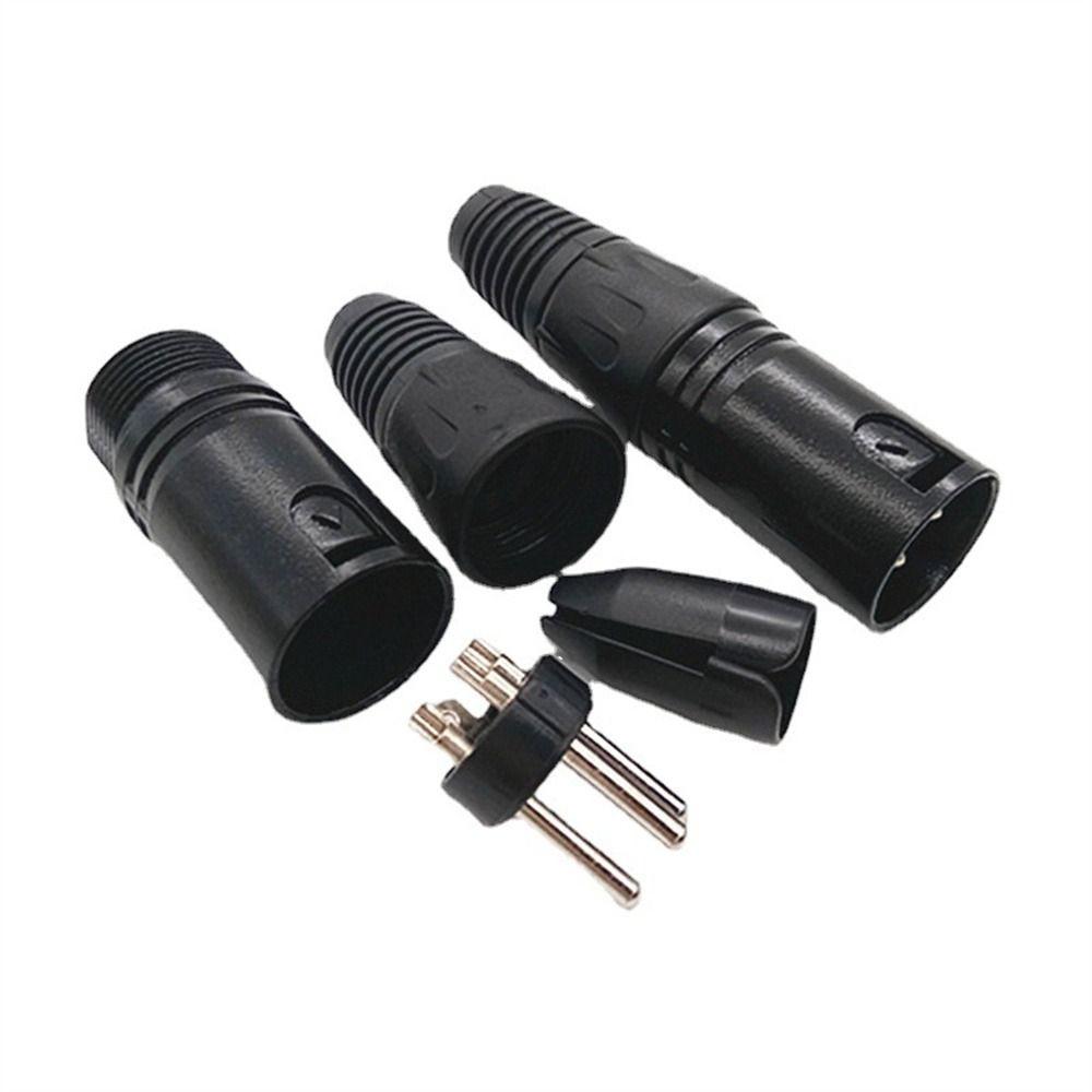Female Microphone Plug 3 Pin XLR Plug XLR Wire Connector Microphone Connectors MIC Cable Connector