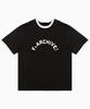 Peulonteuakaibeulaeb Arch Heavyweight Ringer Short Sleeve T-Shirt [Black]