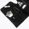Canvas Material Cocktail Set Bag Folding Roll Strap Handle Mixology Bag Multifunction Design Portable Design Bartender Bag