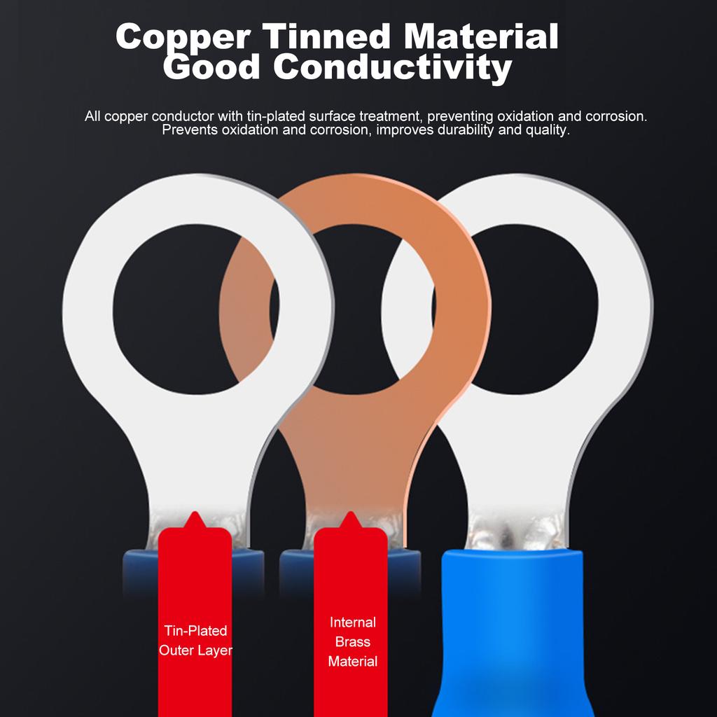 Crimping Tool Kit Wire Crimper with Crimping Pliers 520Pcs Wiring Terminal Wire Cutter and Crimping