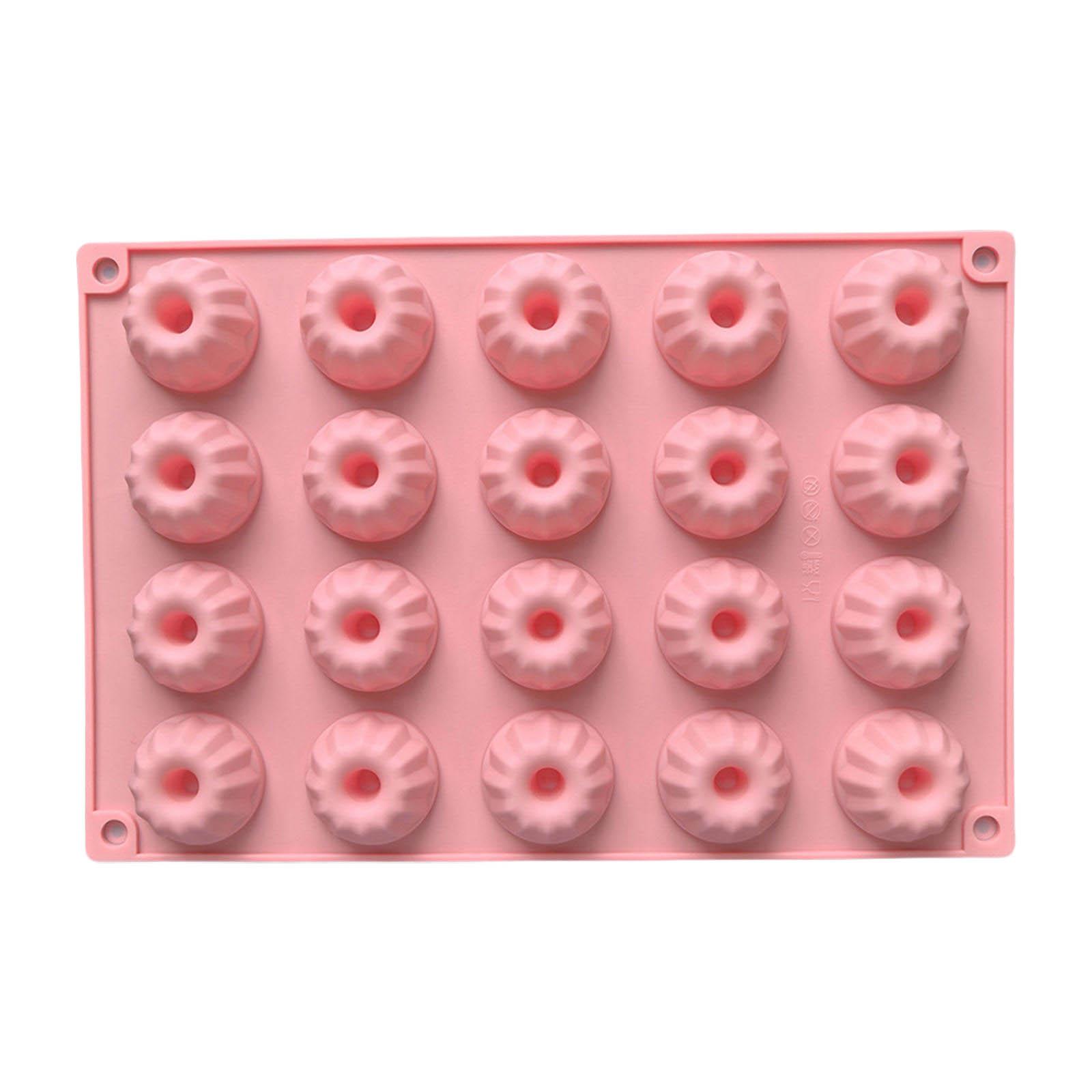 

Mini Bundt Cake Baking Moulds 20 Cavity Mini Bundt Cake Moulds Silicone Dessert Molds For Creative Baking різнокольоровий