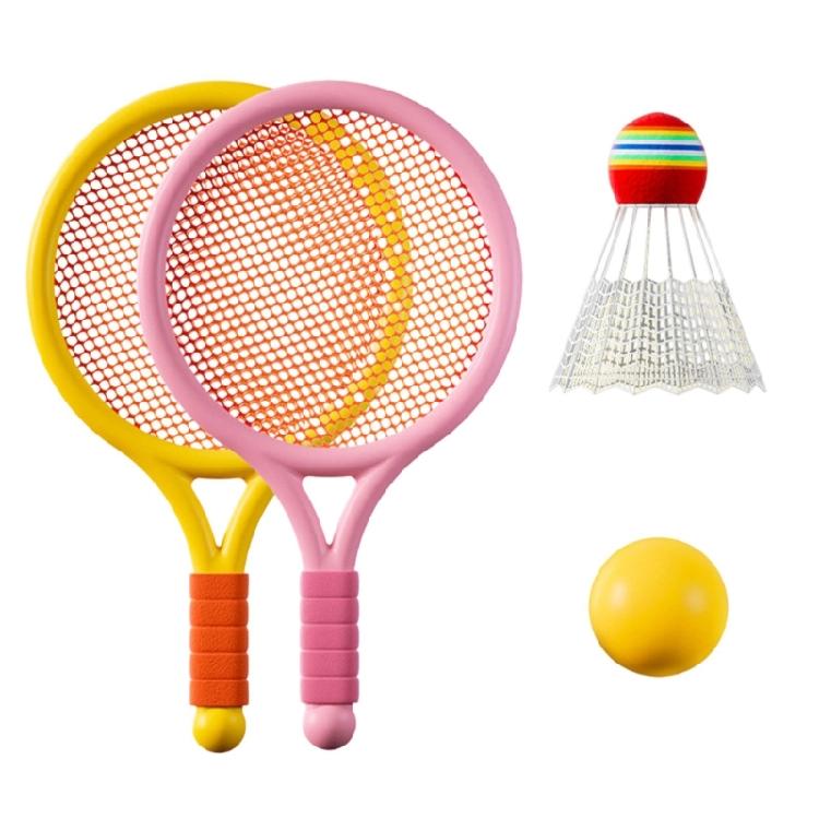 Barnvänlig Badmintonracket Sportlek Mjuk Boll För Inomhus Utomhusbruk Tennisboll