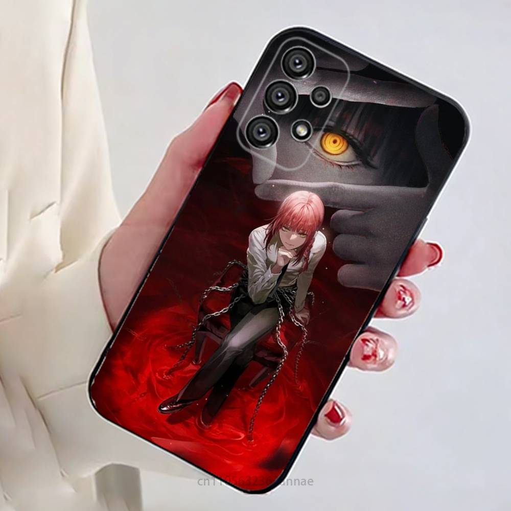 Anime C-Chainsaw Man Phone Case for Samsung Galaxy A73,23,53,33,14,24,13,72,22,52,32,54,A34 Soft Cover
