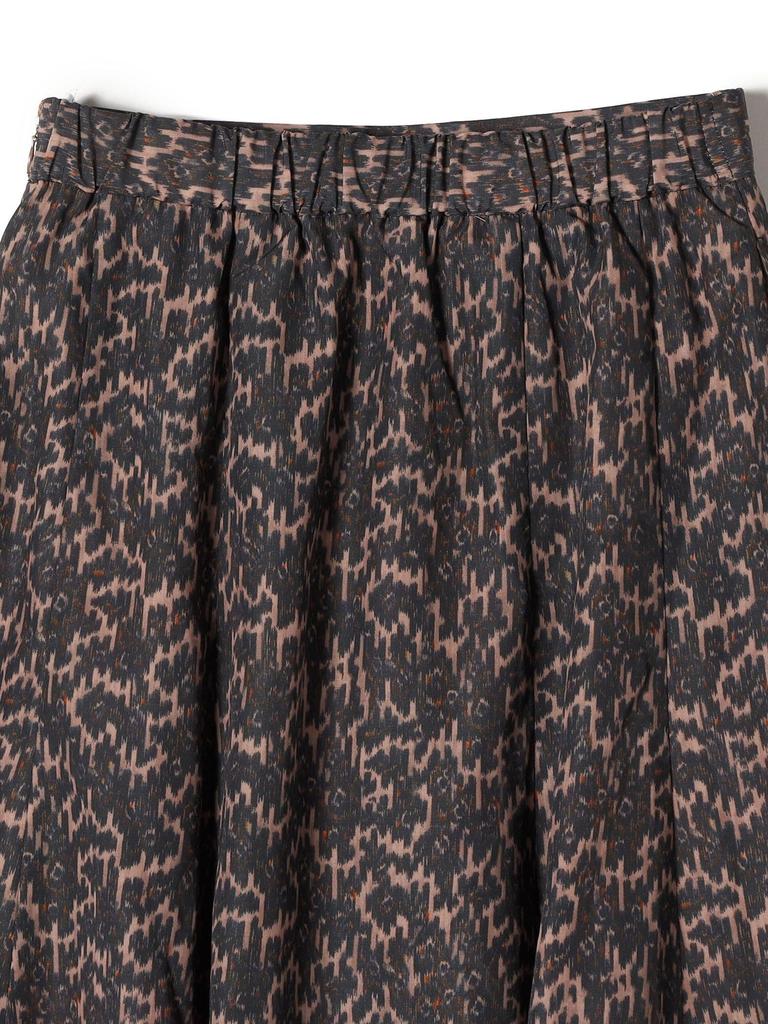 Ships Colors MULHOUSE Machine Washable Leopard Print Flared Skirt, Women's, Brown, Size S, 223250015