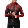 Men's Casual Outdoor Hooded Long Sleeve Sun Protection Shirt Lightweight Breathable Quick Dry Activewear Top for Sports Hiking